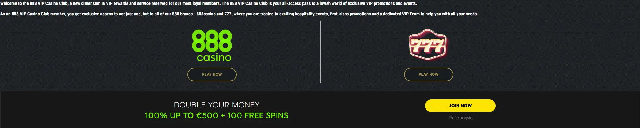 888 casino vip